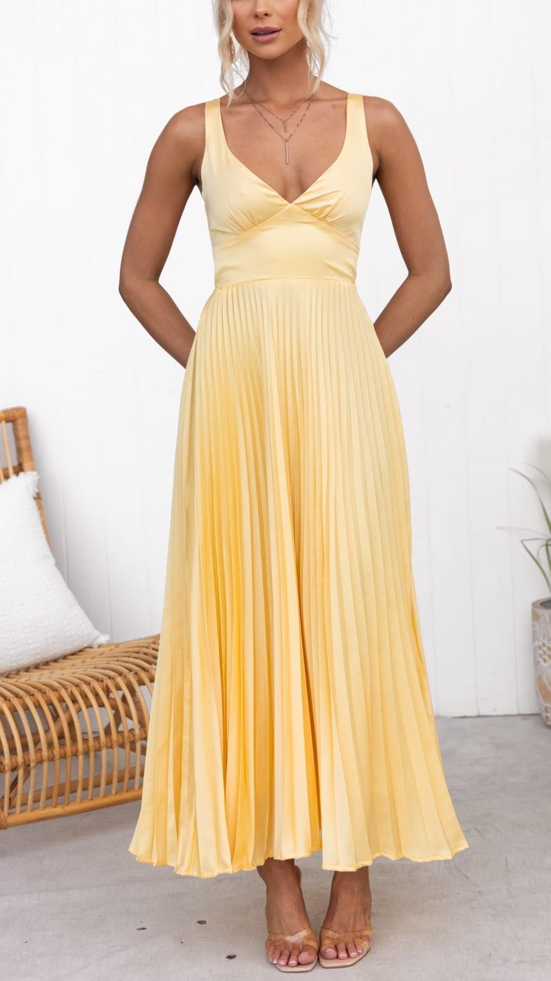Stilvolles Maxikleid mit Zartem Fall
