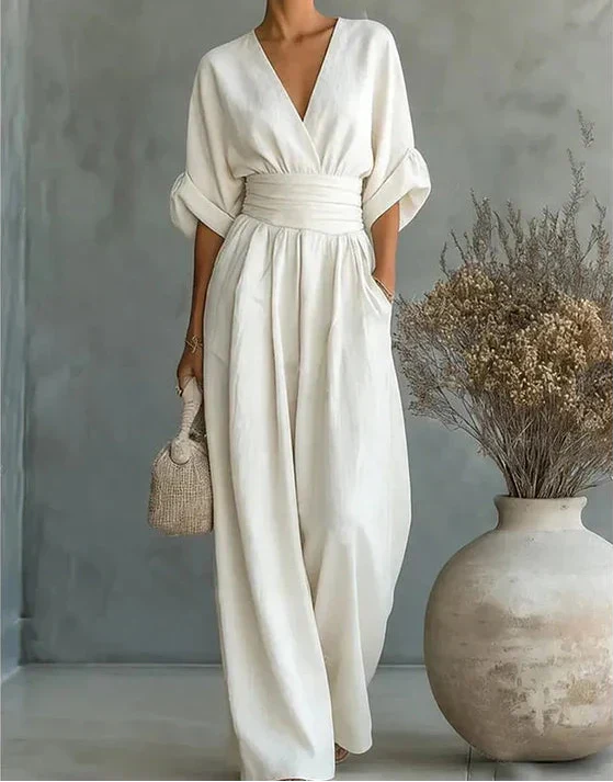 Eleganter Jumpsuit mit weitem Bein