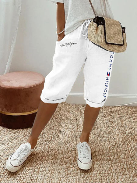 Tommy Damen Shorts | Bequeme Sommer-Shorts mit Elastischem Bund (1 Kaufen, 1 GRATIS dazu)