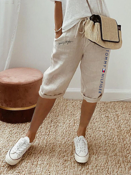 Tommy Damen Shorts | Bequeme Sommer-Shorts mit Elastischem Bund (1 Kaufen, 1 GRATIS dazu)