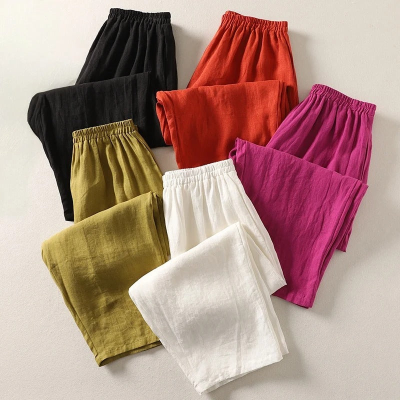 Leinen Hose mit Relaxed Fit (1 Kaufen, 1 GRATIS dazu)