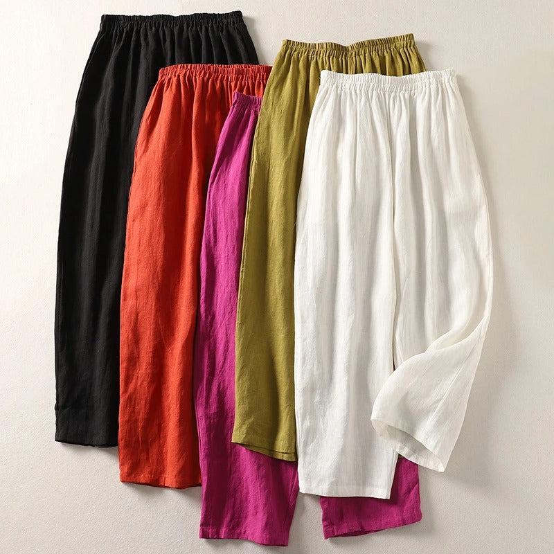 Leinen Hose mit Relaxed Fit (1 Kaufen, 1 GRATIS dazu)