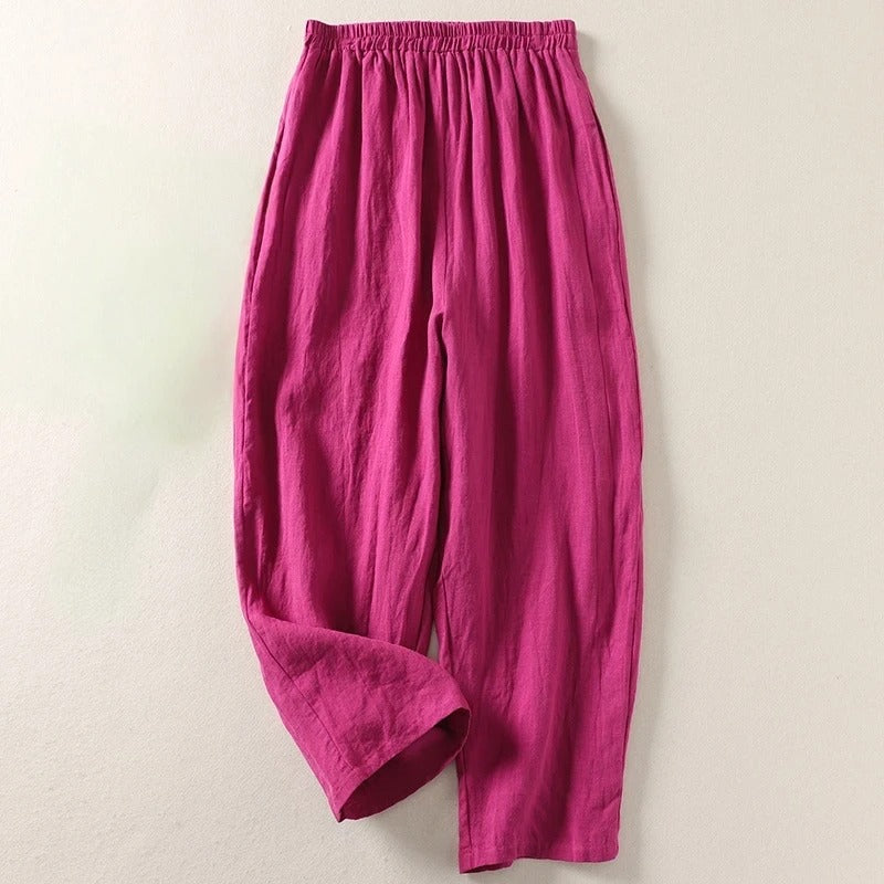 Leinen Hose mit Relaxed Fit (1 Kaufen, 1 GRATIS dazu)