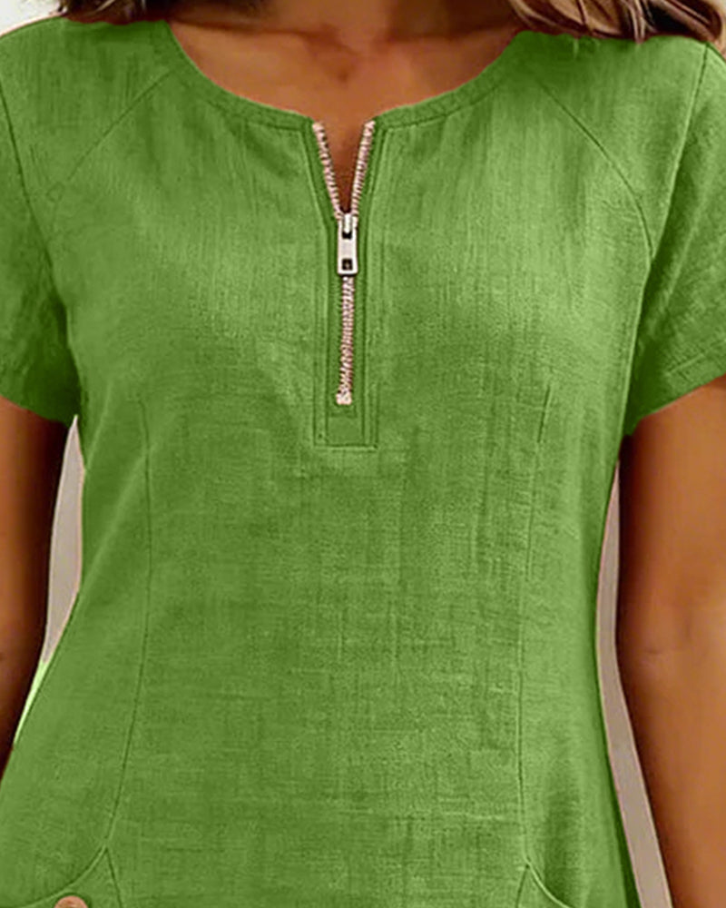 Damen-Etui-Kleid, kurzärmelig