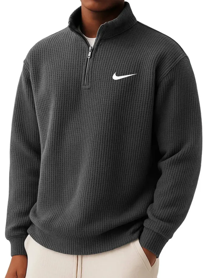 Leon | Strickpullover mit Reißverschlusskragen