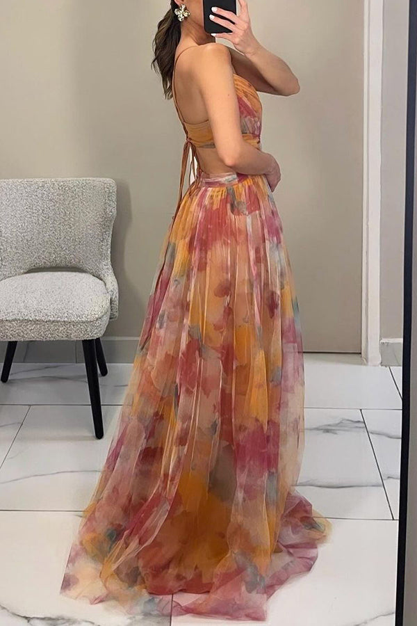 Chiffon Maxi Kleid