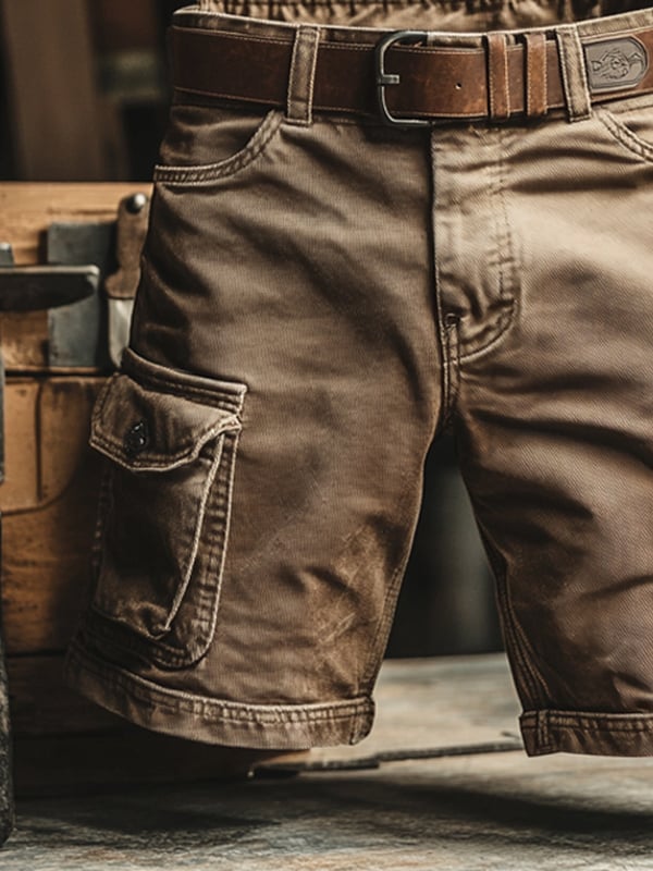 Vintage Cargo-Shorts mit Mehrfachtaschen (1 Kaufen, 1 GRATIS dazu)