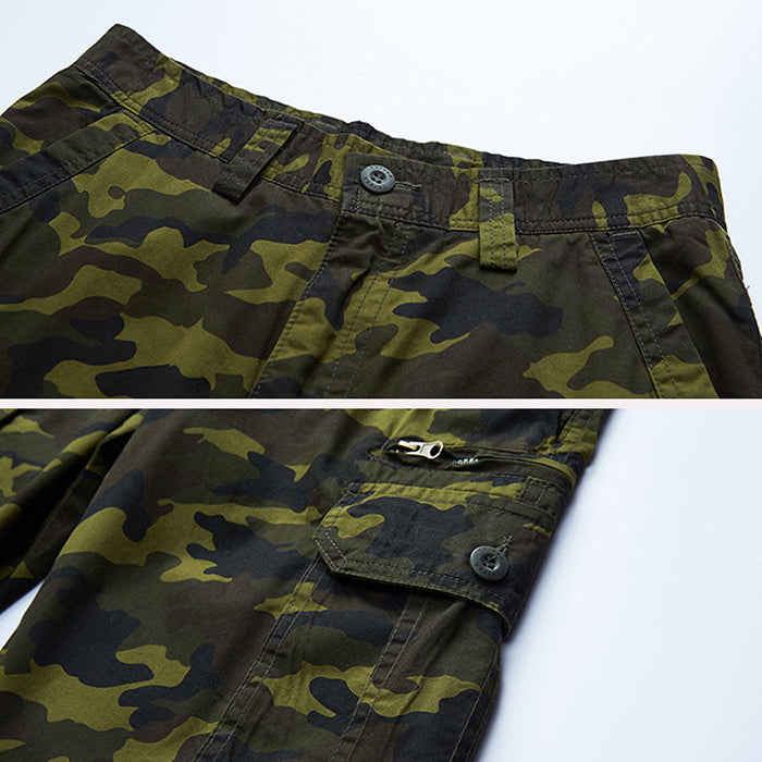 Lässige Strand CamouflageBaumwollshorts für Herren (1 kaufen, 1 GRATIS dazu)