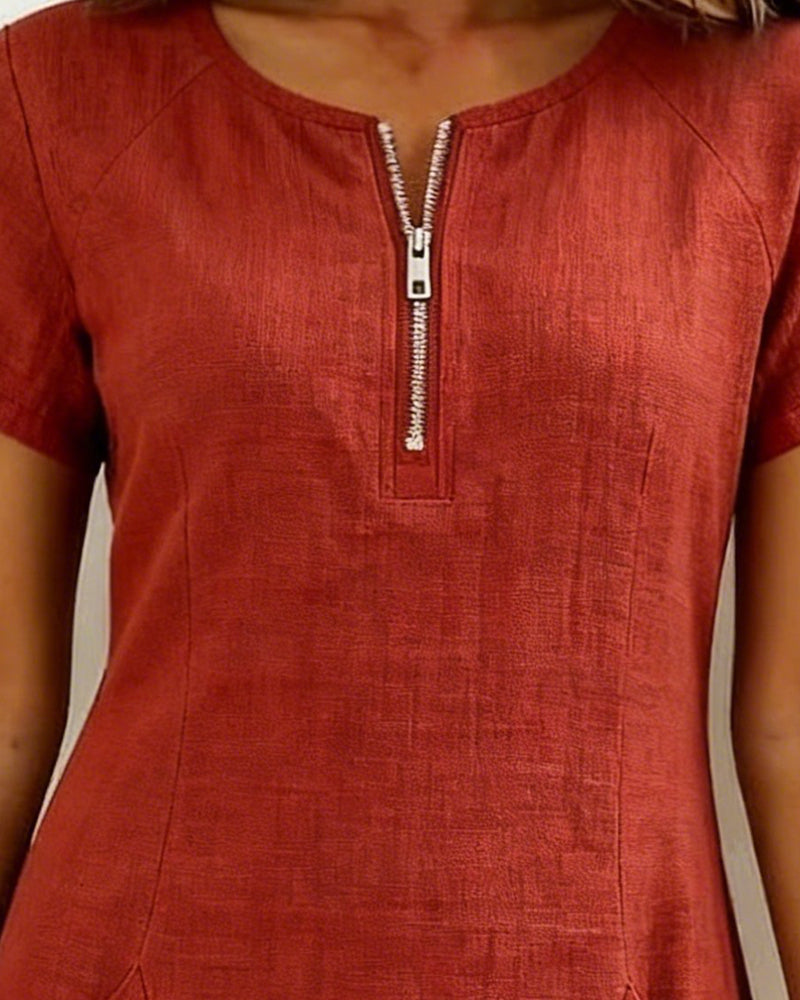 Damen-Etui-Kleid, kurzärmelig