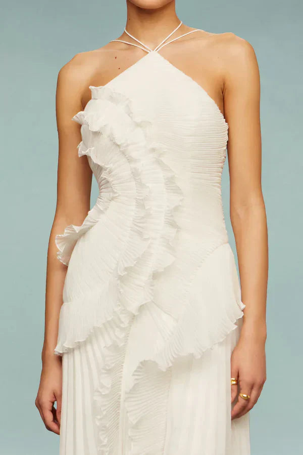 Spiral-Rüschenkleid