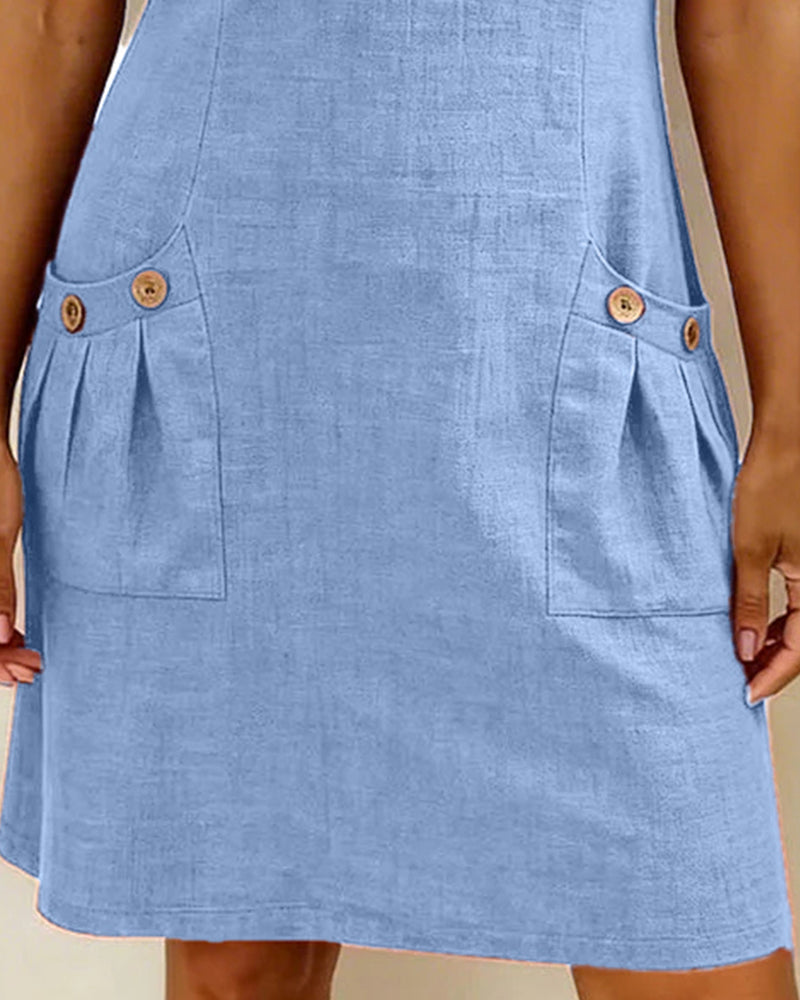 Damen-Etui-Kleid, kurzärmelig