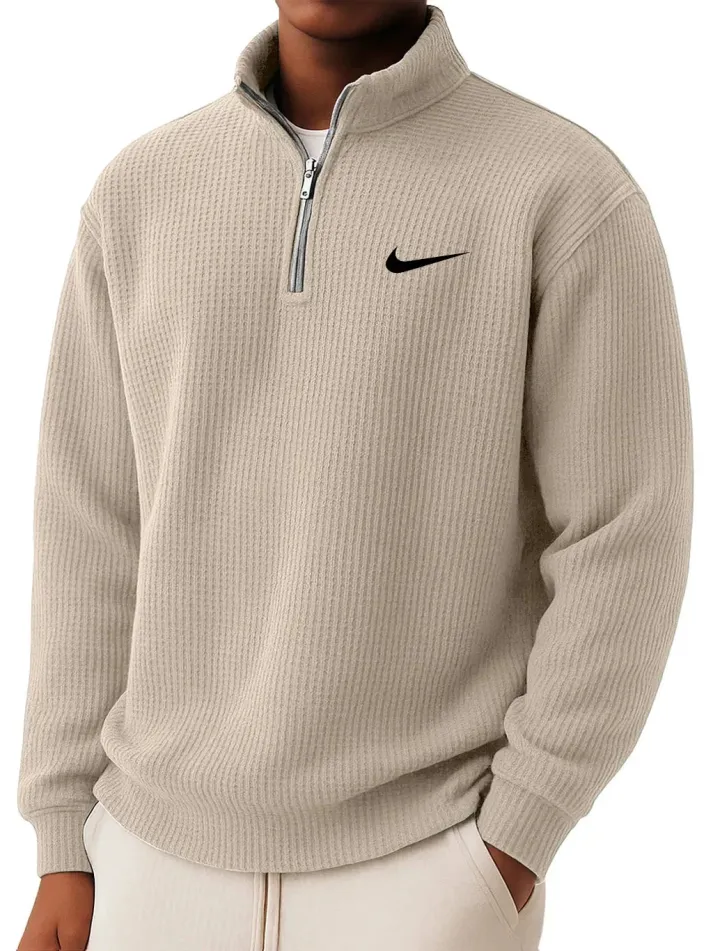 Leon | Strickpullover mit Reißverschlusskragen