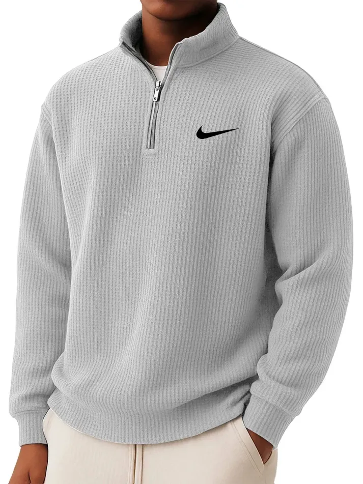 Leon | Strickpullover mit Reißverschlusskragen