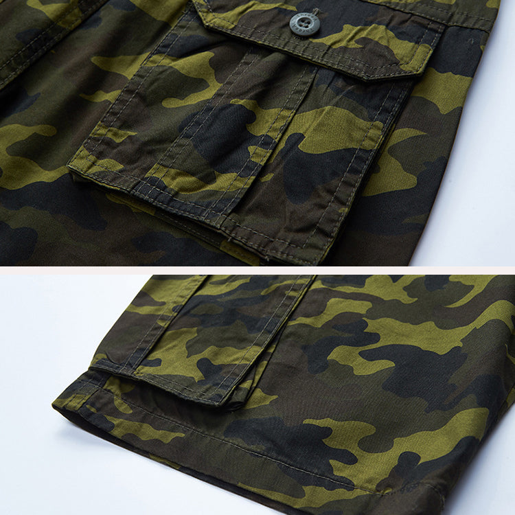 Lässige Strand CamouflageBaumwollshorts für Herren (1 kaufen, 1 GRATIS dazu)