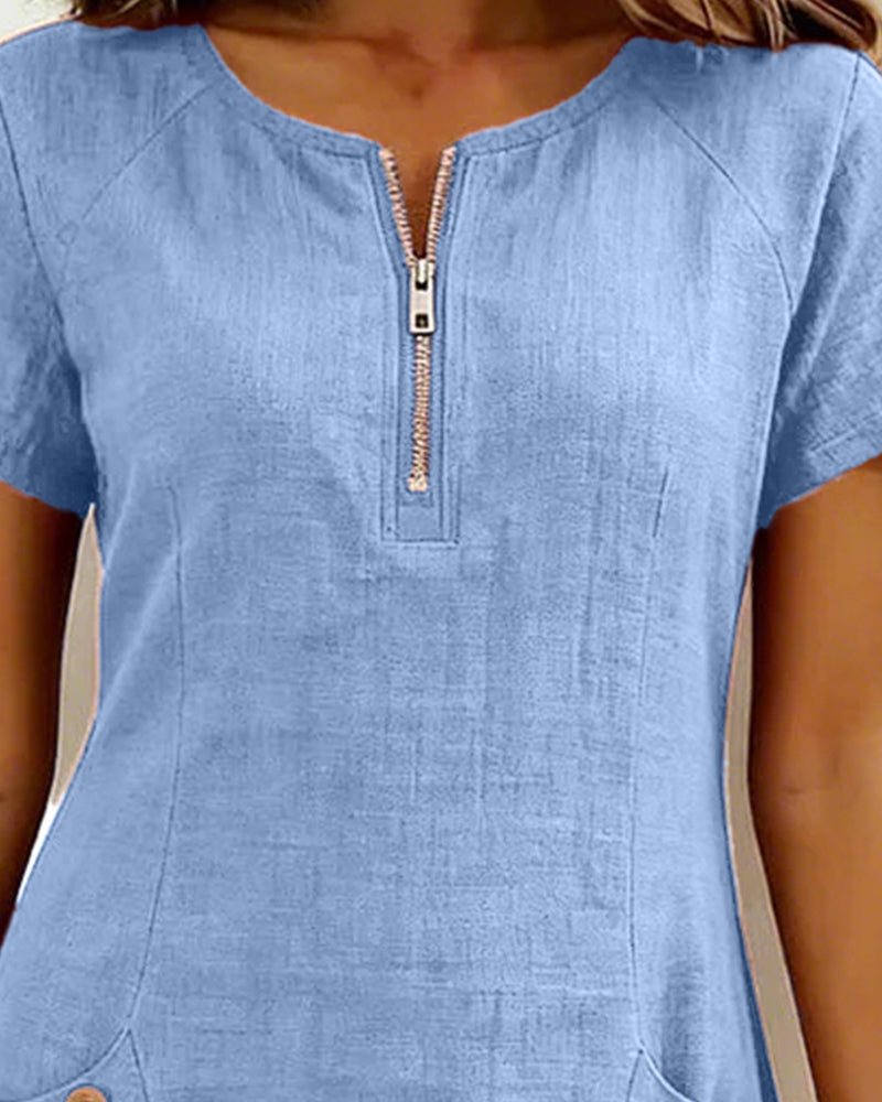 Damen-Etui-Kleid, kurzärmelig
