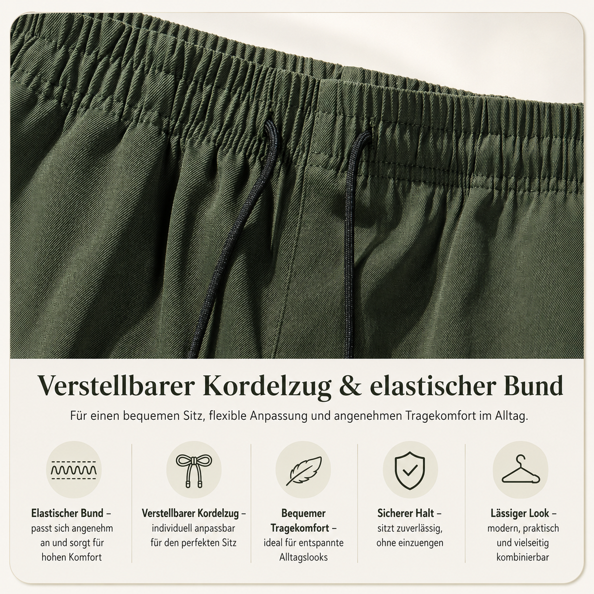 Komfortable Cargo-Shorts für Herren (1 kaufen, 1 GRATIS dazu)