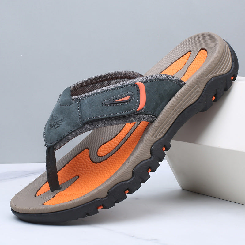 Leder-Sandalen mit Komfortfußbett