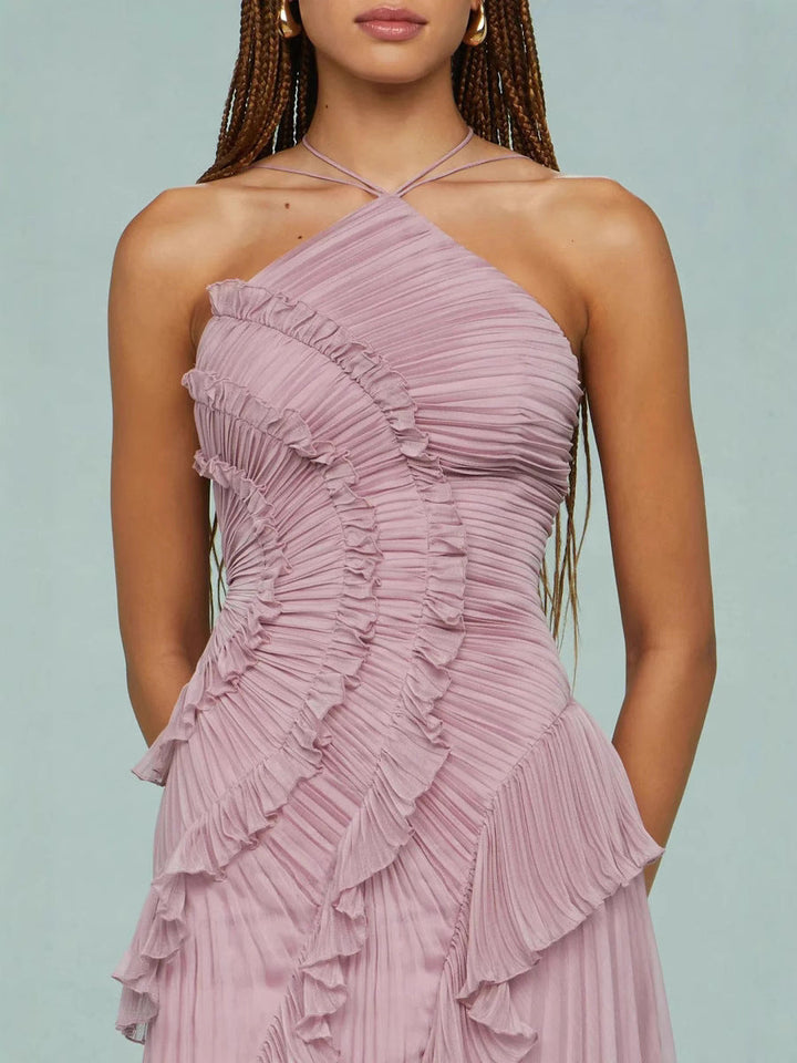 Spiral-Rüschenkleid