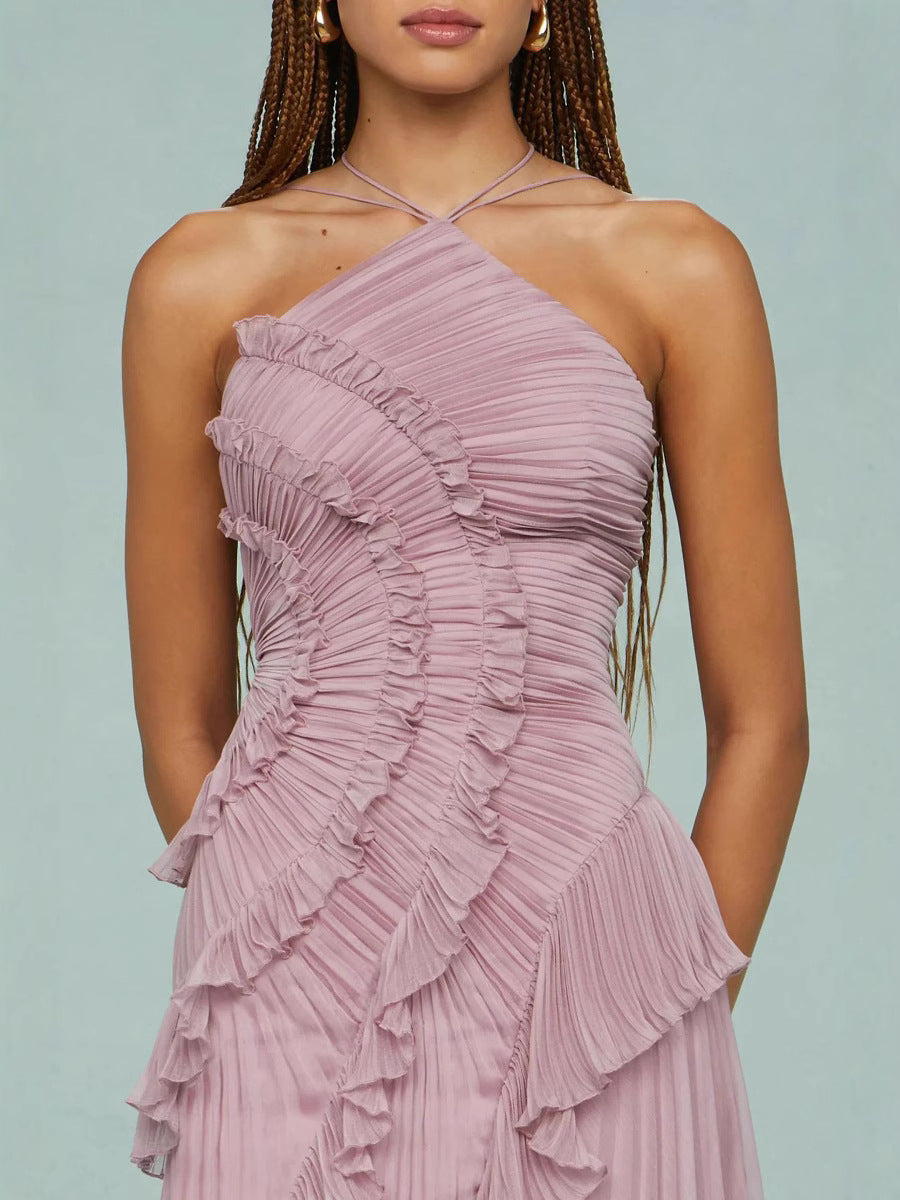 Spiral-Rüschenkleid