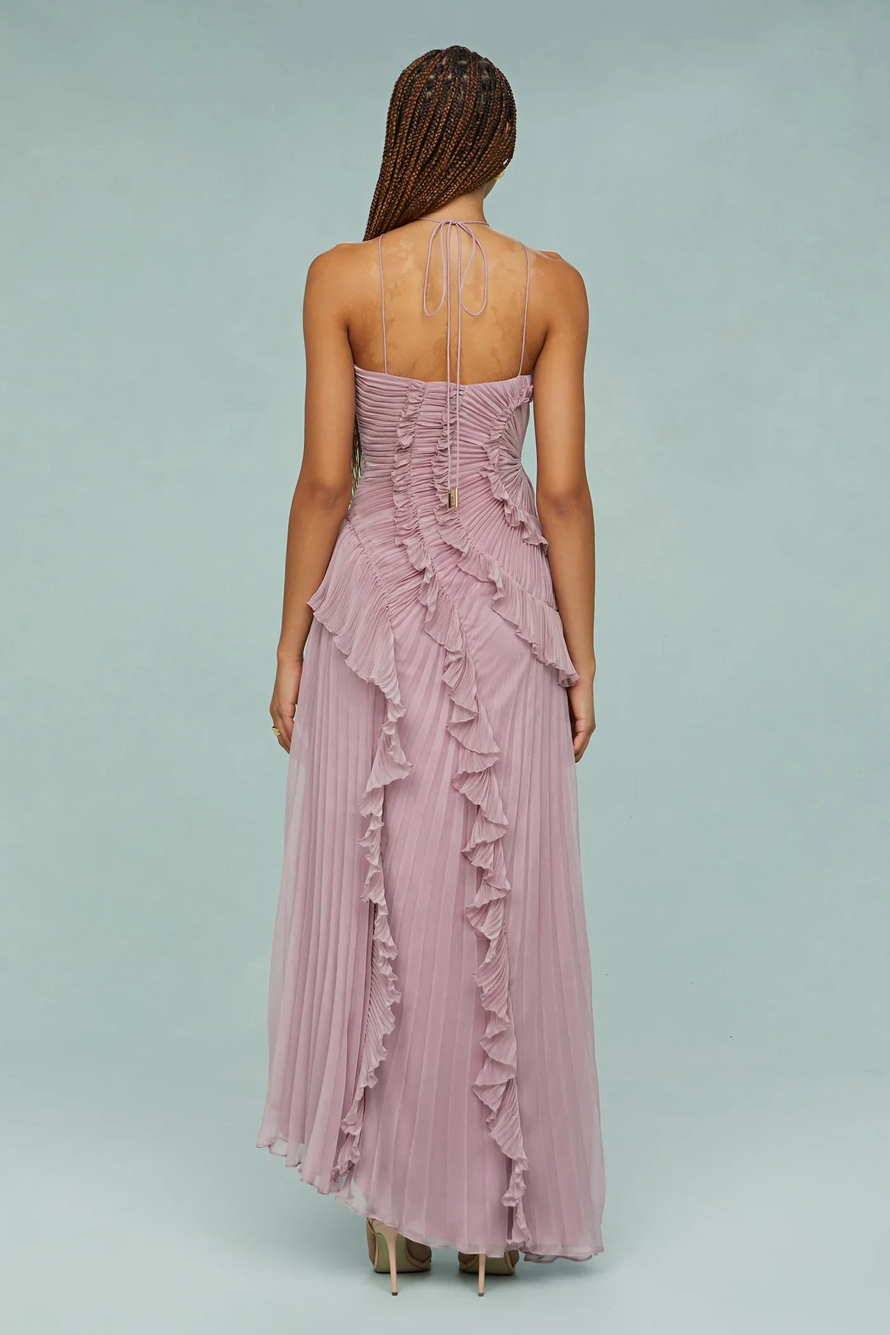 Spiral-Rüschenkleid