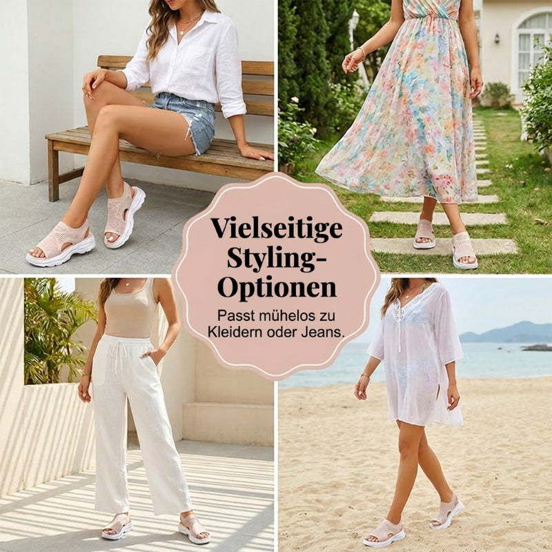 Atmungsaktive Mesh-Sandalen für Damen