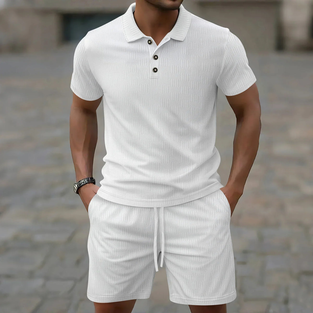 Modernes Sommer-Polo-Set für Herren (1 kaufen, 1 GRATIS dazu)