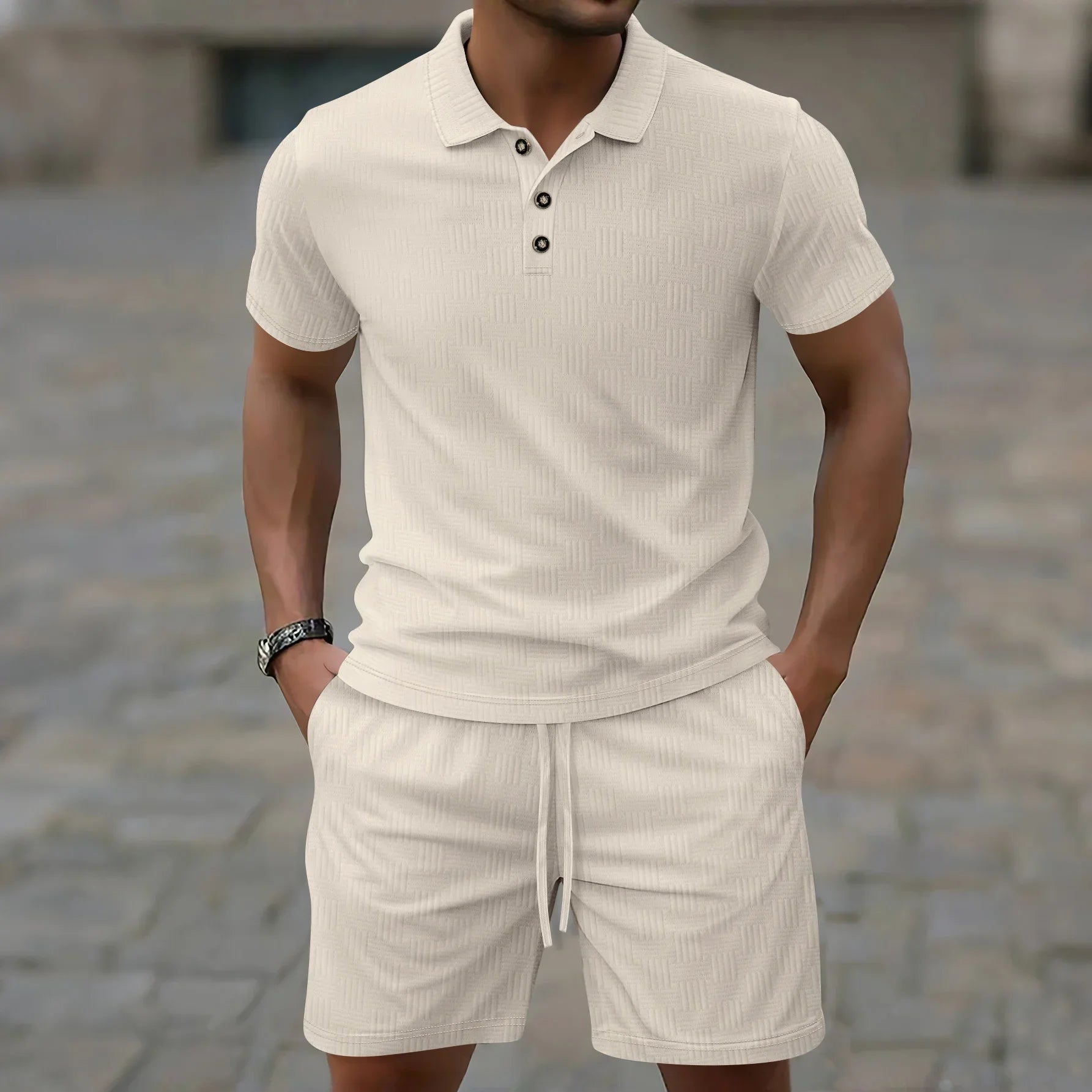 Modernes Sommer-Polo-Set für Herren (1 kaufen, 1 GRATIS dazu)