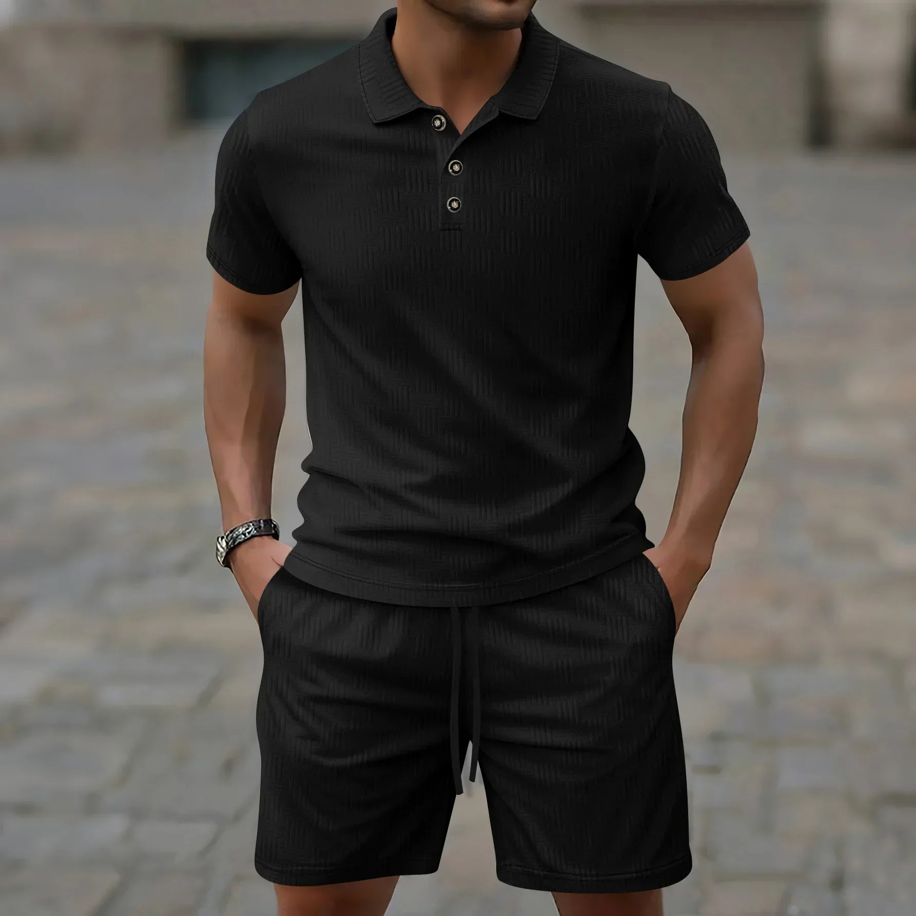 Modernes Sommer-Polo-Set für Herren (1 kaufen, 1 GRATIS dazu)