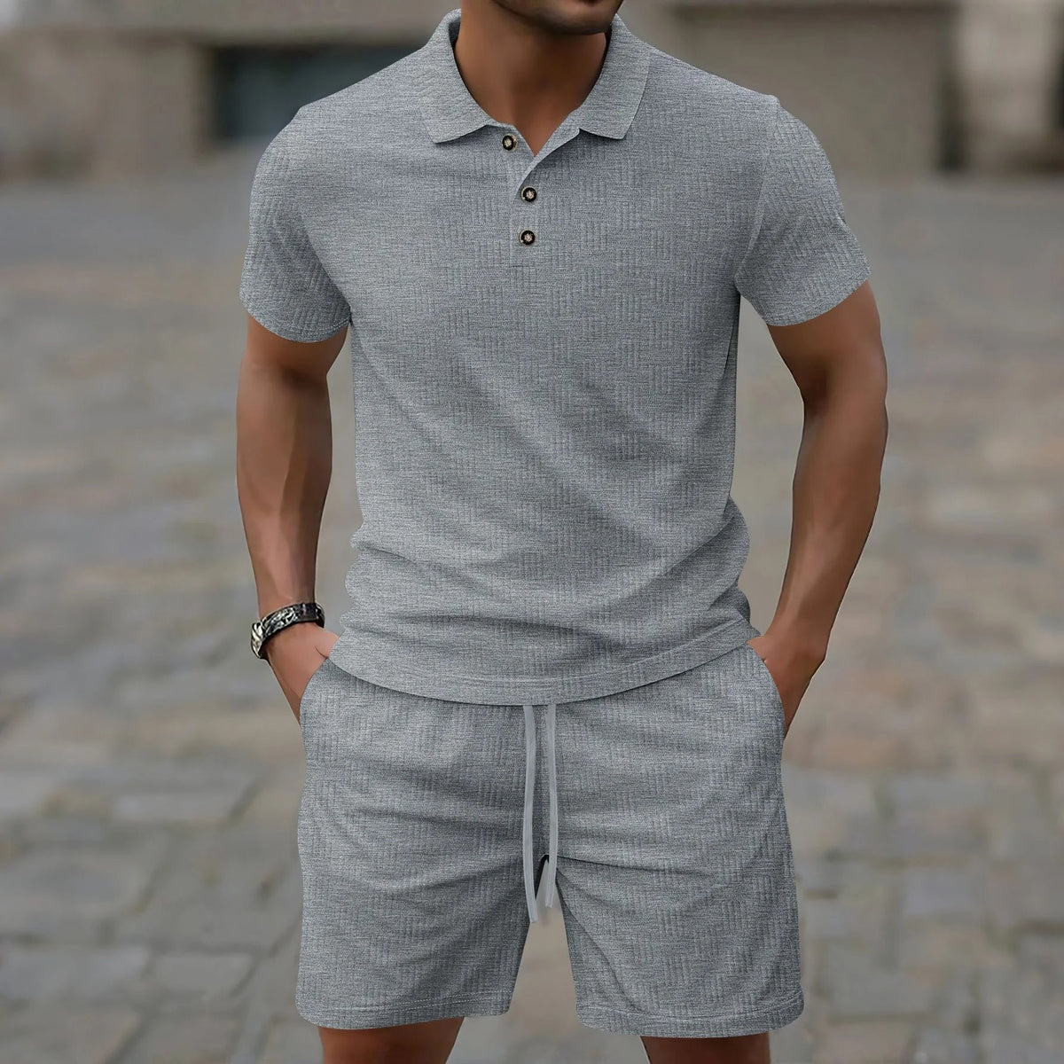 Modernes Sommer-Polo-Set für Herren (1 kaufen, 1 GRATIS dazu)