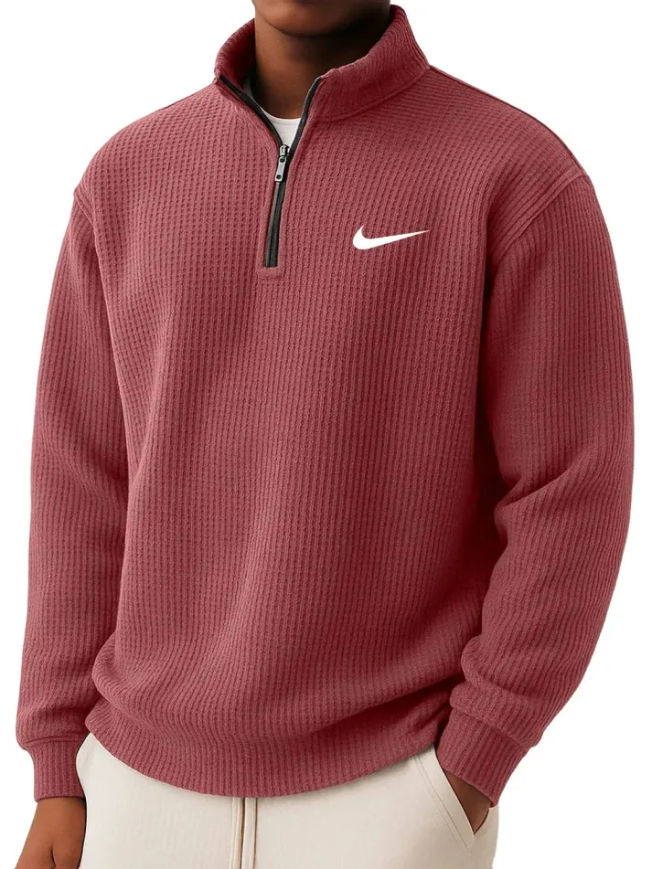 Leon | Strickpullover mit Reißverschlusskragen