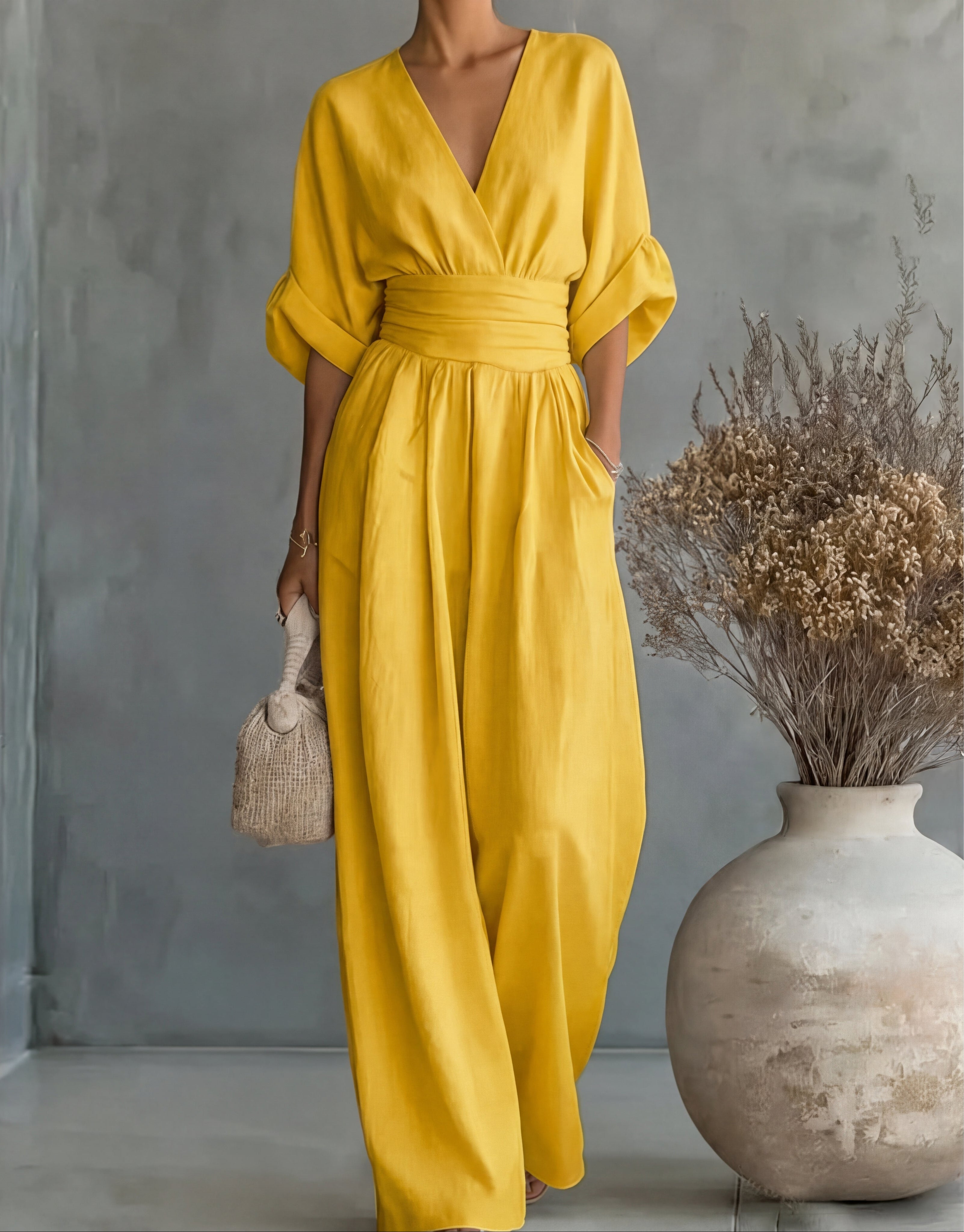 Eleganter Jumpsuit mit weitem Bein