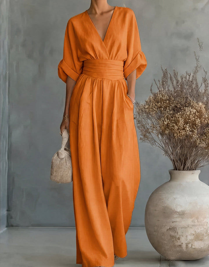 Eleganter Jumpsuit mit weitem Bein
