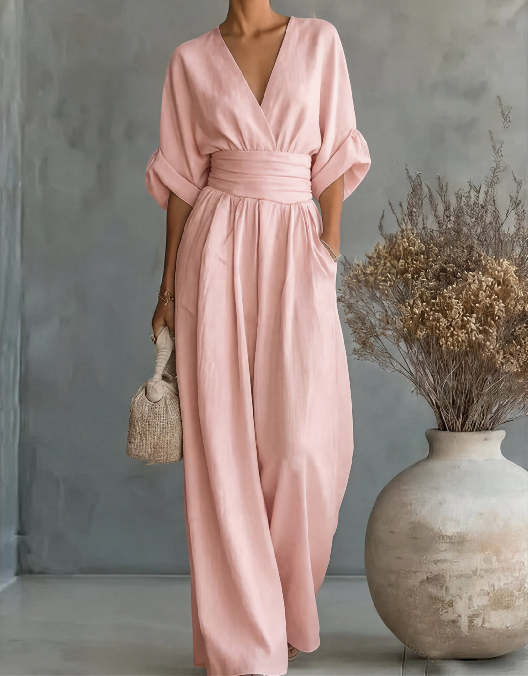 Eleganter Jumpsuit mit weitem Bein