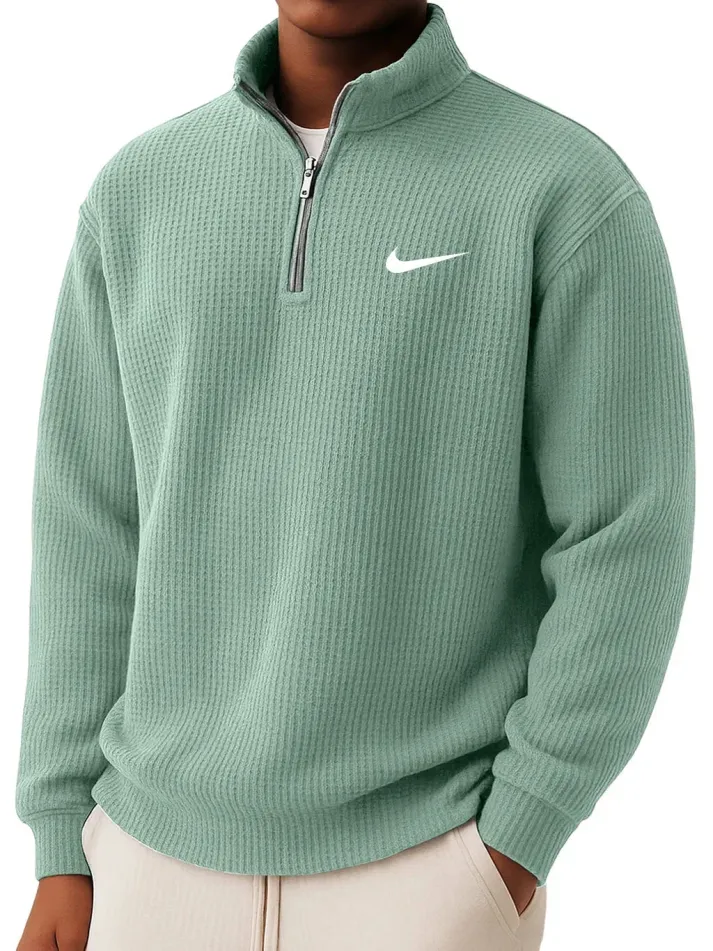 Leon | Strickpullover mit Reißverschlusskragen