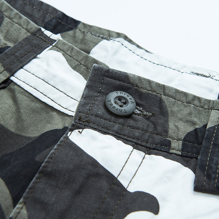 Lässige Strand CamouflageBaumwollshorts für Herren (1 kaufen, 1 GRATIS dazu)