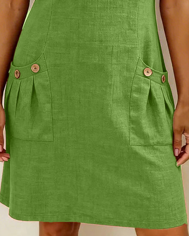 Damen-Etui-Kleid, kurzärmelig