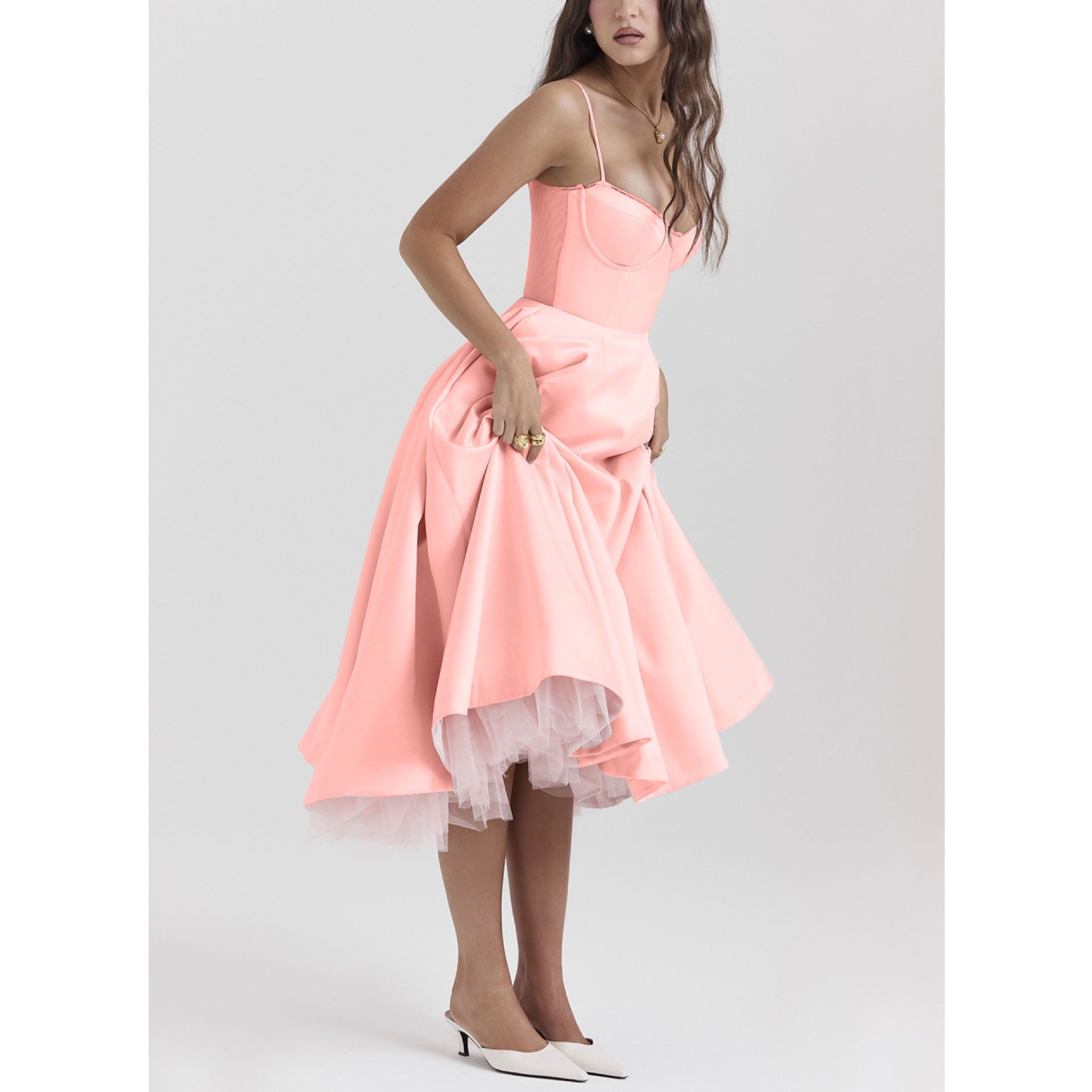 Romantisches Sommer Midi Kleid