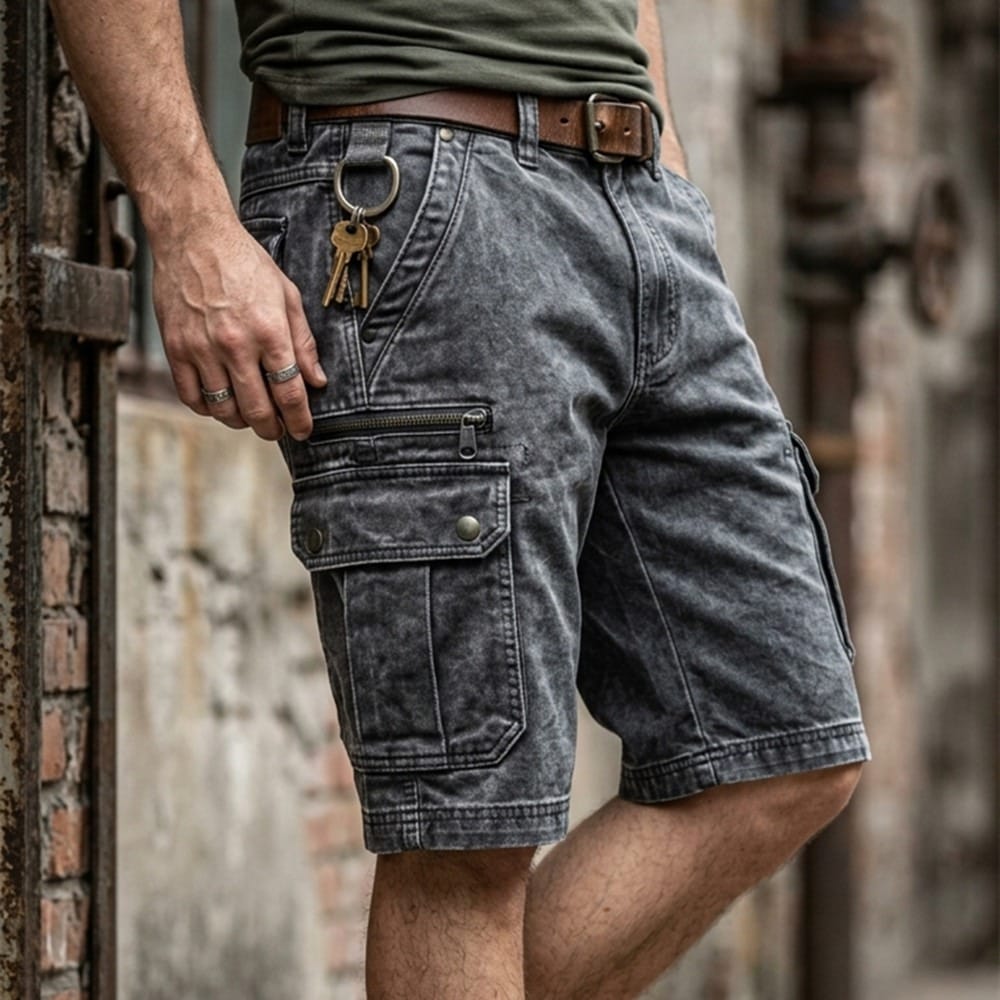 Funktionale Denim Cargo-Shorts (1 Kaufen, 1 GRATIS dazu)