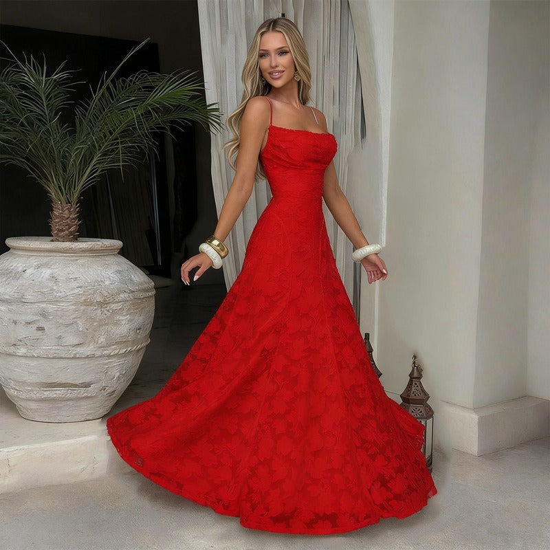 SOFIA | Elegantes Spitzen Maxi Kleid