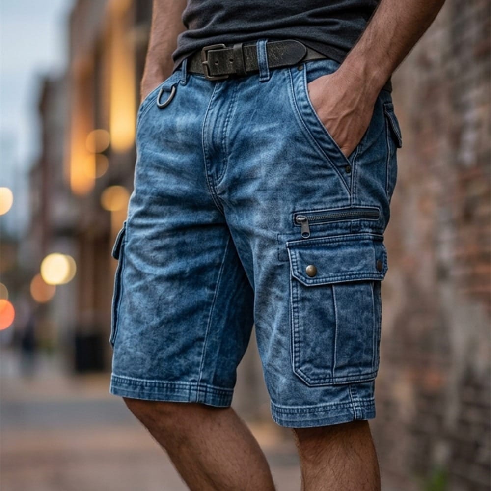 Funktionale Denim Cargo-Shorts (1 Kaufen, 1 GRATIS dazu)