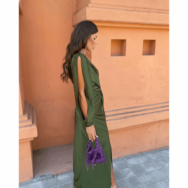 Elegantes Abendkleid mit Knotendetail