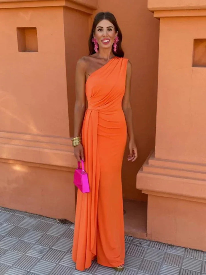Maxikleid in eleganter Häkeloptik