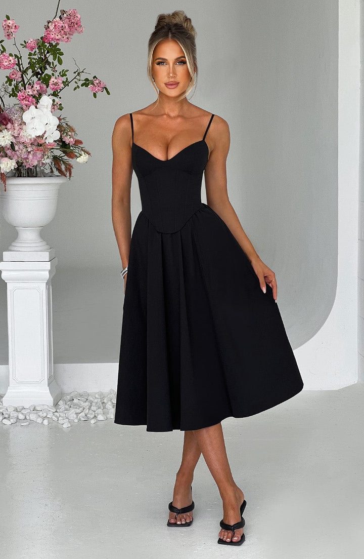 Elegantes Midi Kleid im Corset Stil