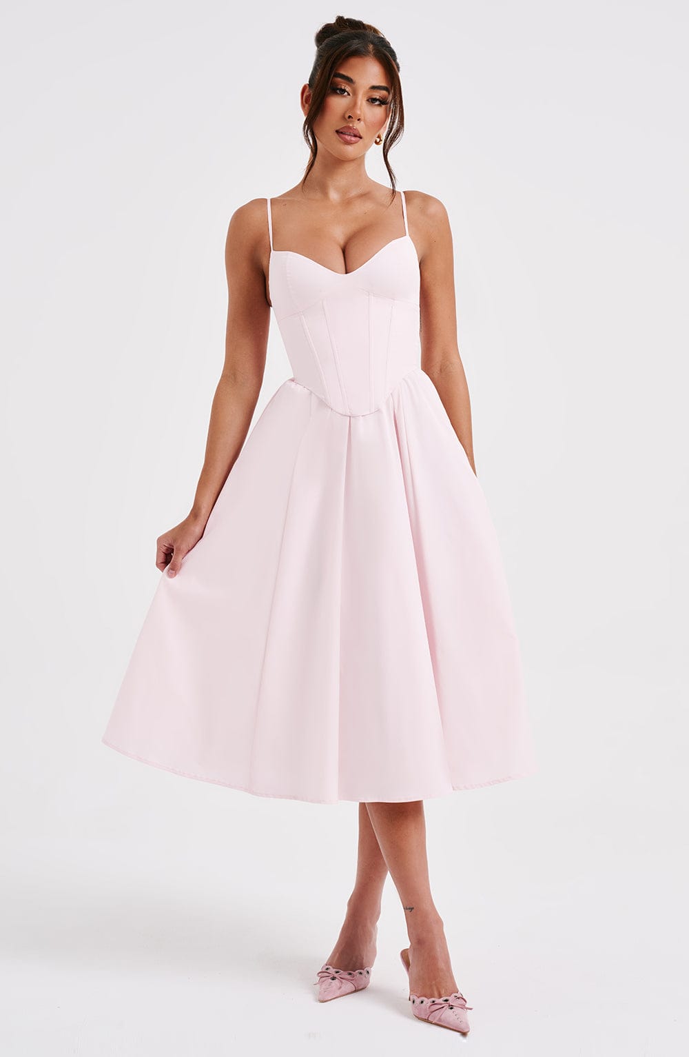 Elegantes Midi Kleid im Corset Stil