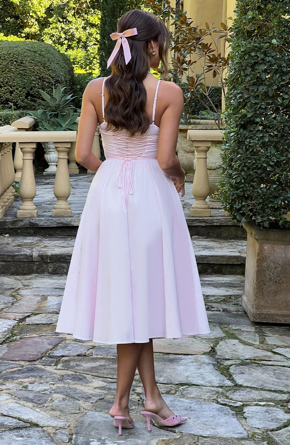 Elegantes Midi Kleid im Corset Stil