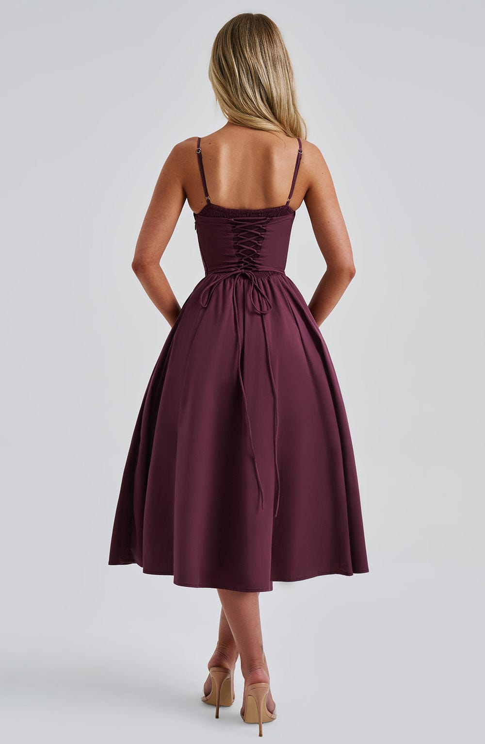 Elegantes Midi Kleid im Corset Stil