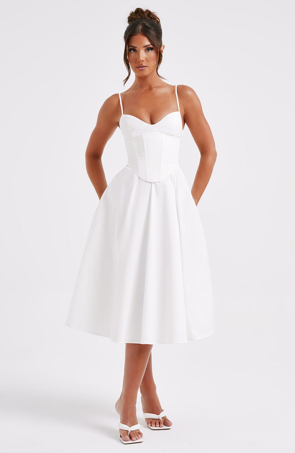 Elegantes Midi Kleid im Corset Stil