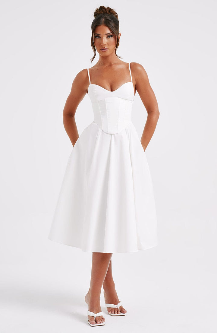 Elegantes Midi Kleid im Corset Stil