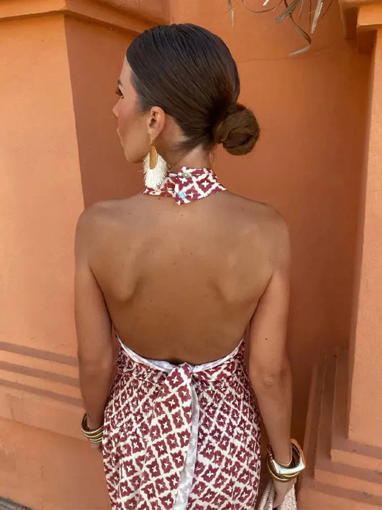 Maxikleid mit amerikanischem Ausschnitt