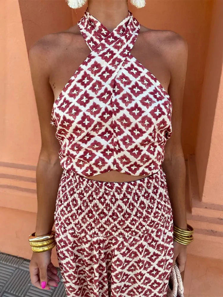 Maxikleid mit amerikanischem Ausschnitt